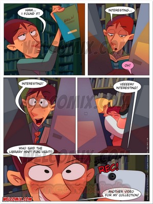 Incest Comics College Perverts 4- Lust in Library Porn Comic 09