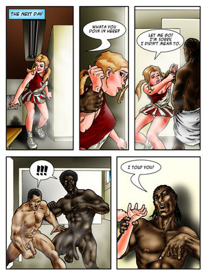 Interracial : BlacknWhite- BBC High- The Head Cheerleader 2 Porn Comic sex 2