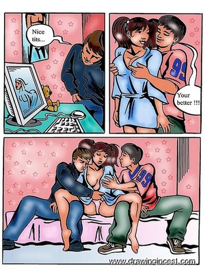 Two Boys Fuck Their Sister Porn Comic sex 2