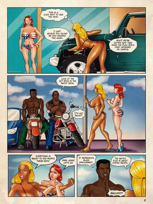 Interracial : Kaos- Flag Girls Get Fucked Porn Comic sex 5