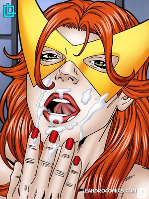Leandro- Jean Grey Dressed as Marvel Girl free Porn Comic sex 8