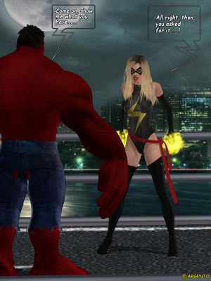 Ms. Marvel vs Red Hulk- The Return of Red Hulk free Porn Comic sex 6