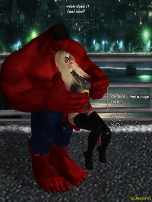 Ms. Marvel vs Red Hulk- The Return of Red Hulk free Porn Comic sex 12