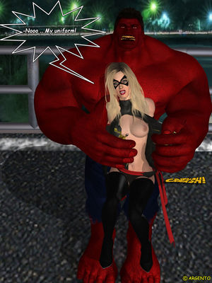 Ms. Marvel vs Red Hulk- The Return of Red Hulk free Porn Comic sex 13