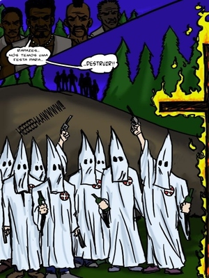 Interracial : O Klan Fuck- illustrated interracial Porn Comic sex 4