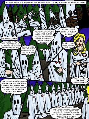 Interracial : O Klan Fuck- illustrated interracial Porn Comic sex 5