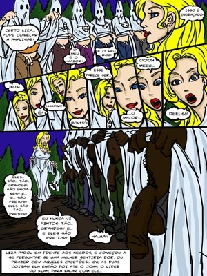 Interracial : O Klan Fuck- illustrated interracial Porn Comic sex 6