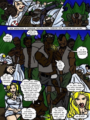 Interracial : O Klan Fuck- illustrated interracial Porn Comic sex 8