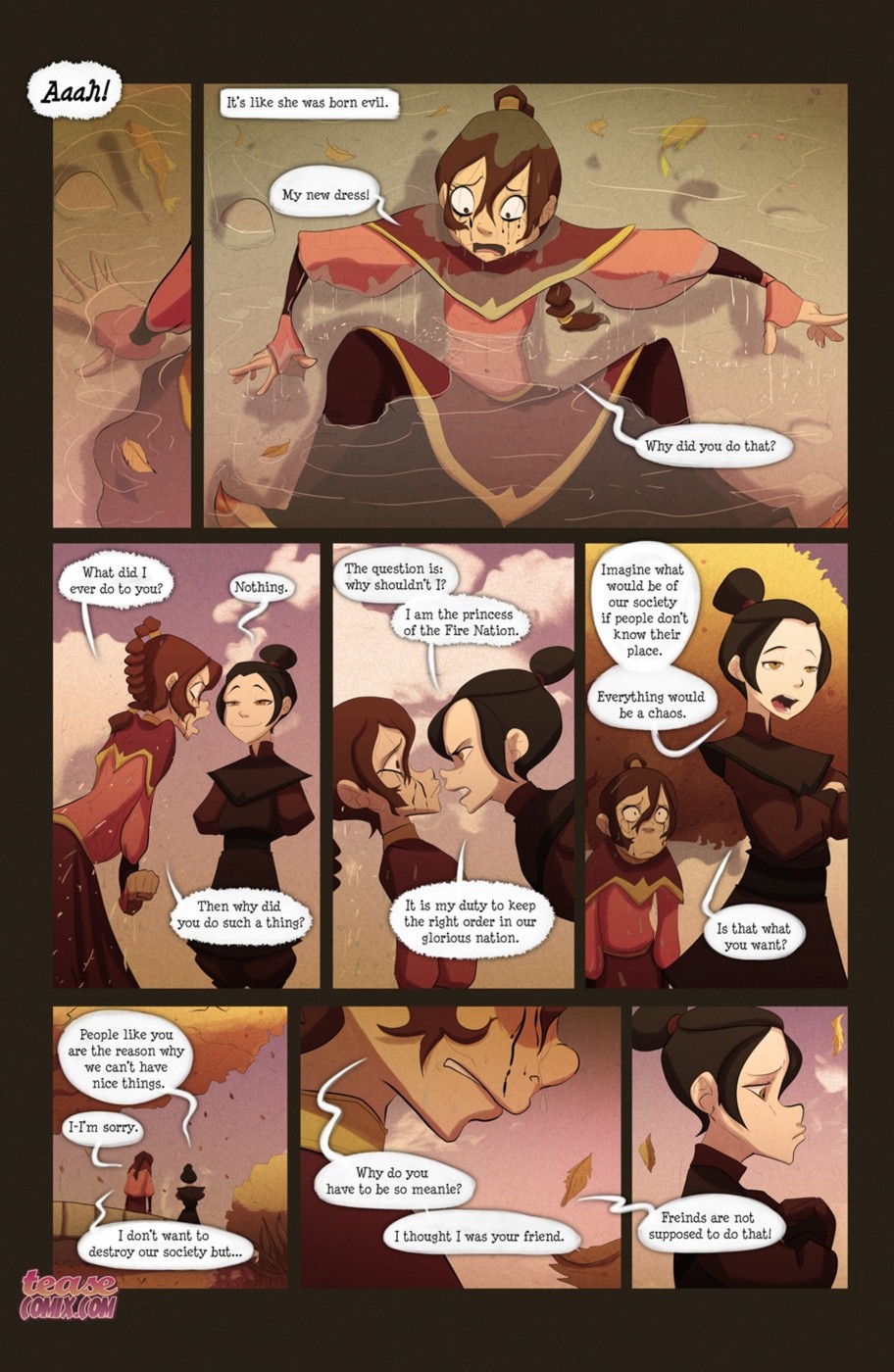 Avatar the last airbender lesbian porn comic