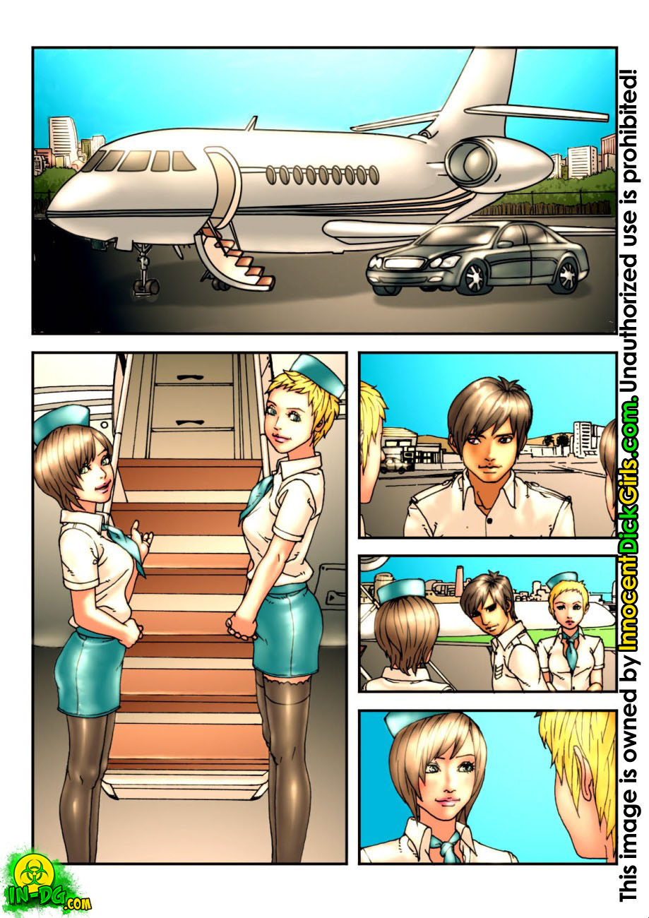 Airplane 3d Porn Comics - Innocent Dickgirls- The Futa Flight free Porn Comic - HD Porn Comics