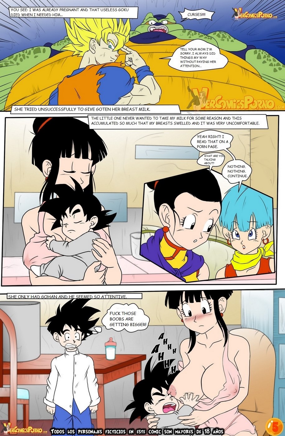 Dragon Ball Z Mom Porn Comics - Milky Milk 2 (Dragon Ball Z) [English] Porn Comic â€“ HD Porn Comics